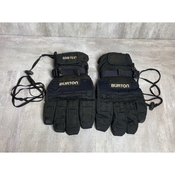 Burton Gloves Mens Medium Black Waterproof Snowboarding Ski Winter - Picture 1 of 16
